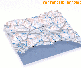 3d view of Fontana Liri Inferiore