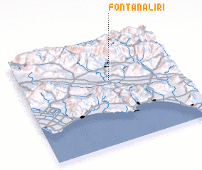 3d view of Fontana Liri