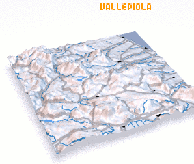 3d view of Valle Piola