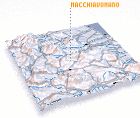 3d view of Macchia Vomano