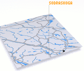 3d view of Södra Skoga