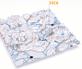 3d view of Soča