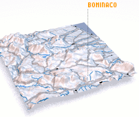 3d view of Bominaco