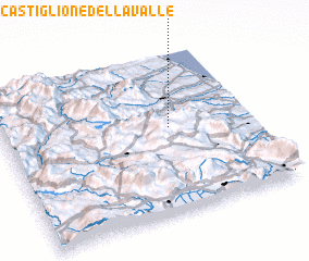 3d view of Castiglione della Valle