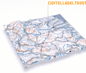 3d view of Civitella del Tronto