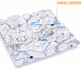 3d view of Kanalski Vrh