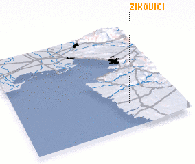 3d view of Žikovići