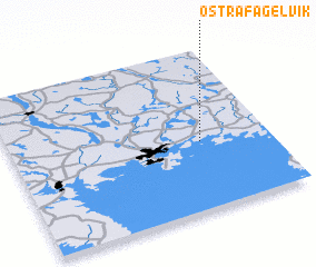 3d view of Östra Fågelvik