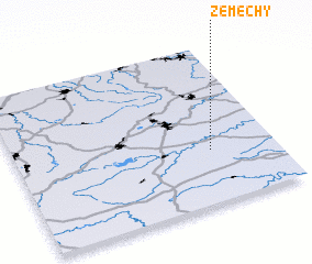 3d view of Zeměchy