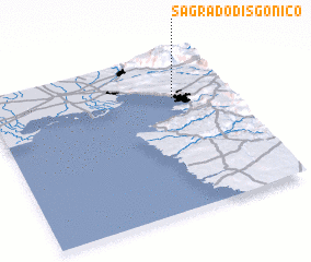 3d view of Sagrado di Sgonico