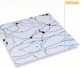 3d view of Skřivaň