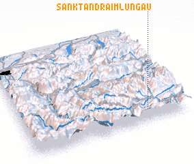 3d view of Sankt Andrä im Lungau