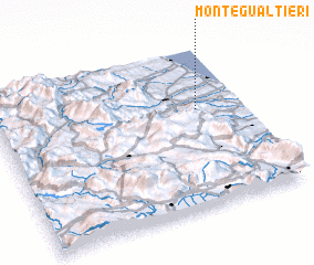 3d view of Monte Gualtieri