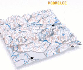 3d view of Podmelec