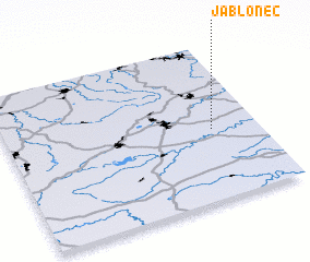 3d view of Jablonec