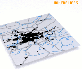 3d view of Hohenfließ