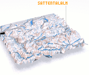 3d view of Sattental Alm