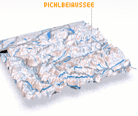 3d view of Pichl bei Aussee