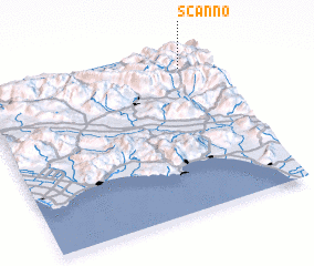 3d view of Scanno
