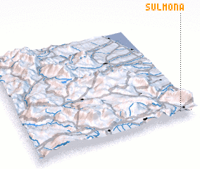 3d view of Sulmona