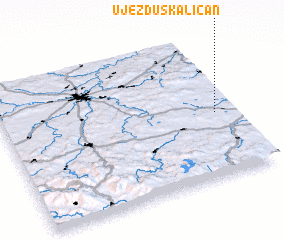 3d view of Újezd u Skaličan