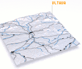 3d view of Vltava