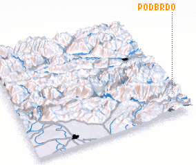 3d view of Podbrdo