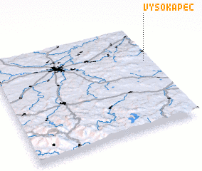 3d view of Vysoká Pec