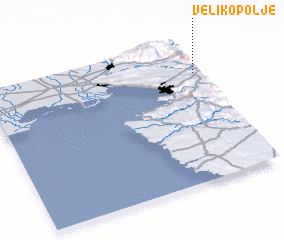 3d view of Veliko Polje