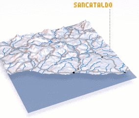 3d view of San Cataldo