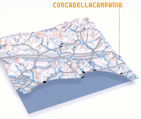 3d view of Conca della Campania
