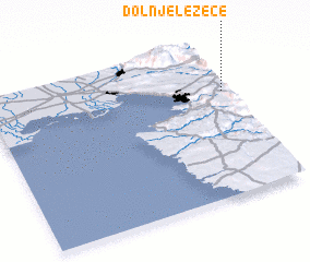 3d view of Dolnje Ležeče