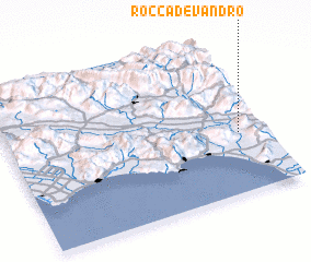 3d view of Rocca dʼEvandro