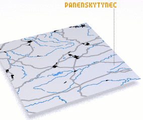 3d view of Panenský Týnec