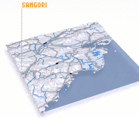3d view of Samgŏ-ri