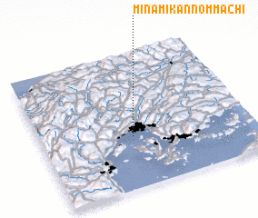 3d view of Minami-kannommachi