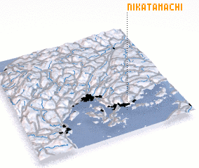 3d view of Nikatamachi