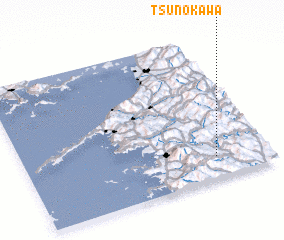 3d view of Tsunokawa