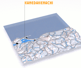 3d view of Kamedakemachi