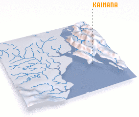 3d view of Kaimana