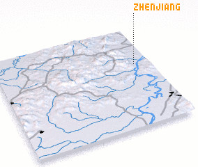 3d view of Zhenjiang