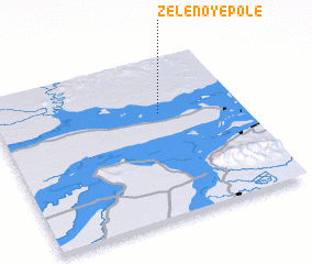 3d view of Zelënoye Pole