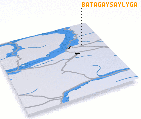 3d view of Batagay-Saylyga