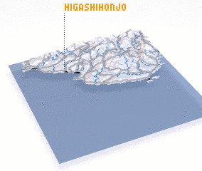 3d view of Higashi-honjō