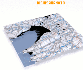 3d view of Nishi-sakamoto