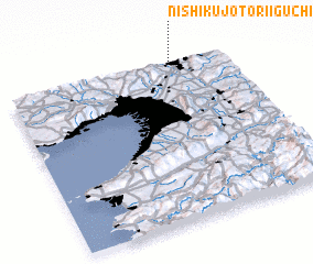 3d view of Nishi-kujō-Toriiguchichō