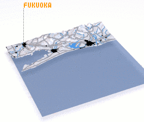 3d view of Fukuoka