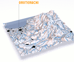 3d view of Omotemachi