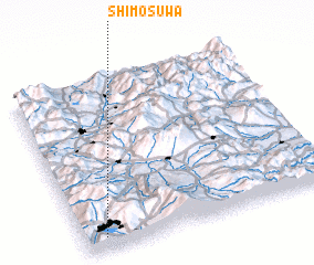 3d view of Shimo-suwa