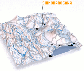 3d view of Shimo-kanogawa